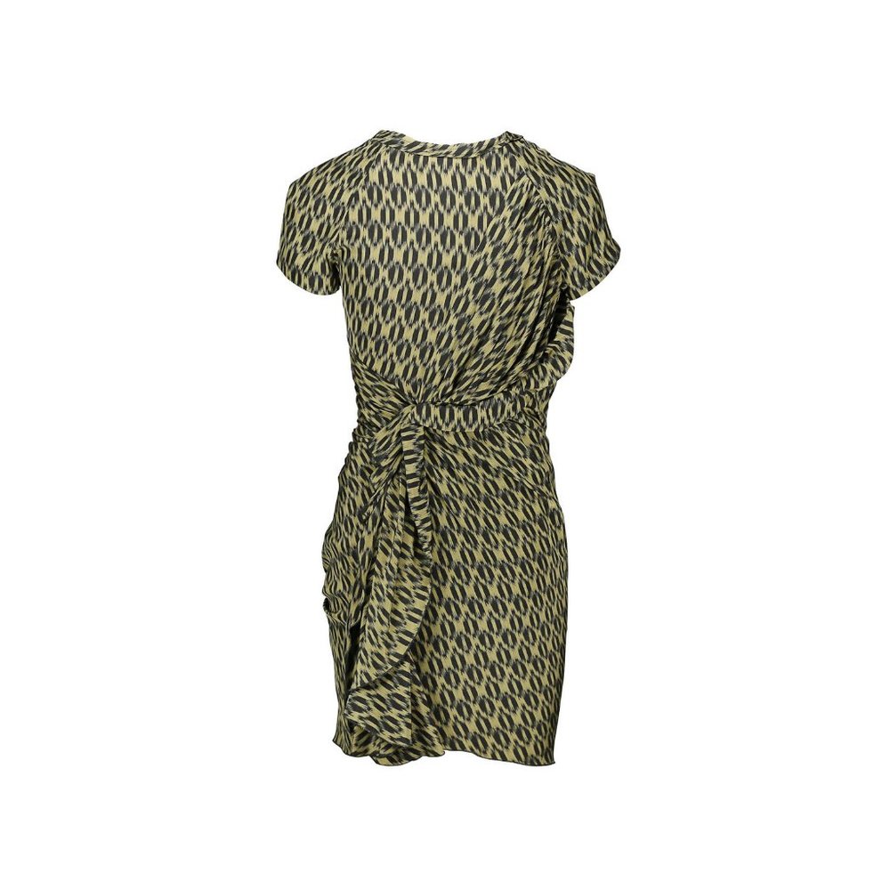 ISABEL MARANT Etoile 100% Silk Ruched Leopard Print Dress - Picture 10 of 13